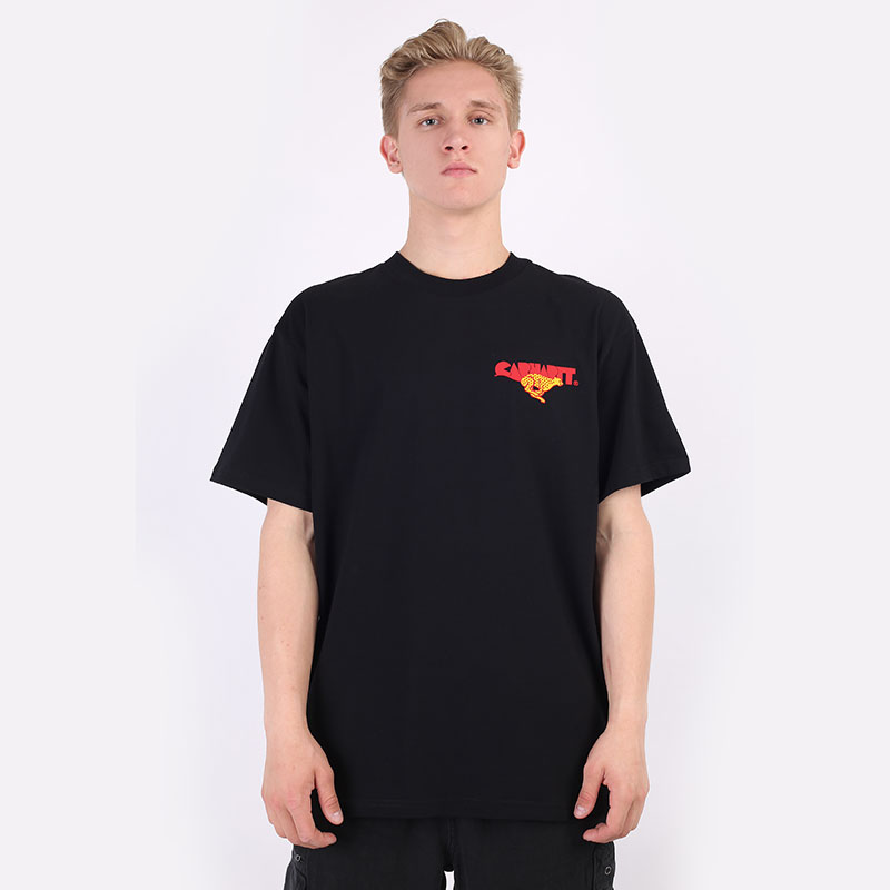 мужская черная футболка Carhartt WIP S/S Runner T-Shirt I029934-black - цена, описание, фото 3